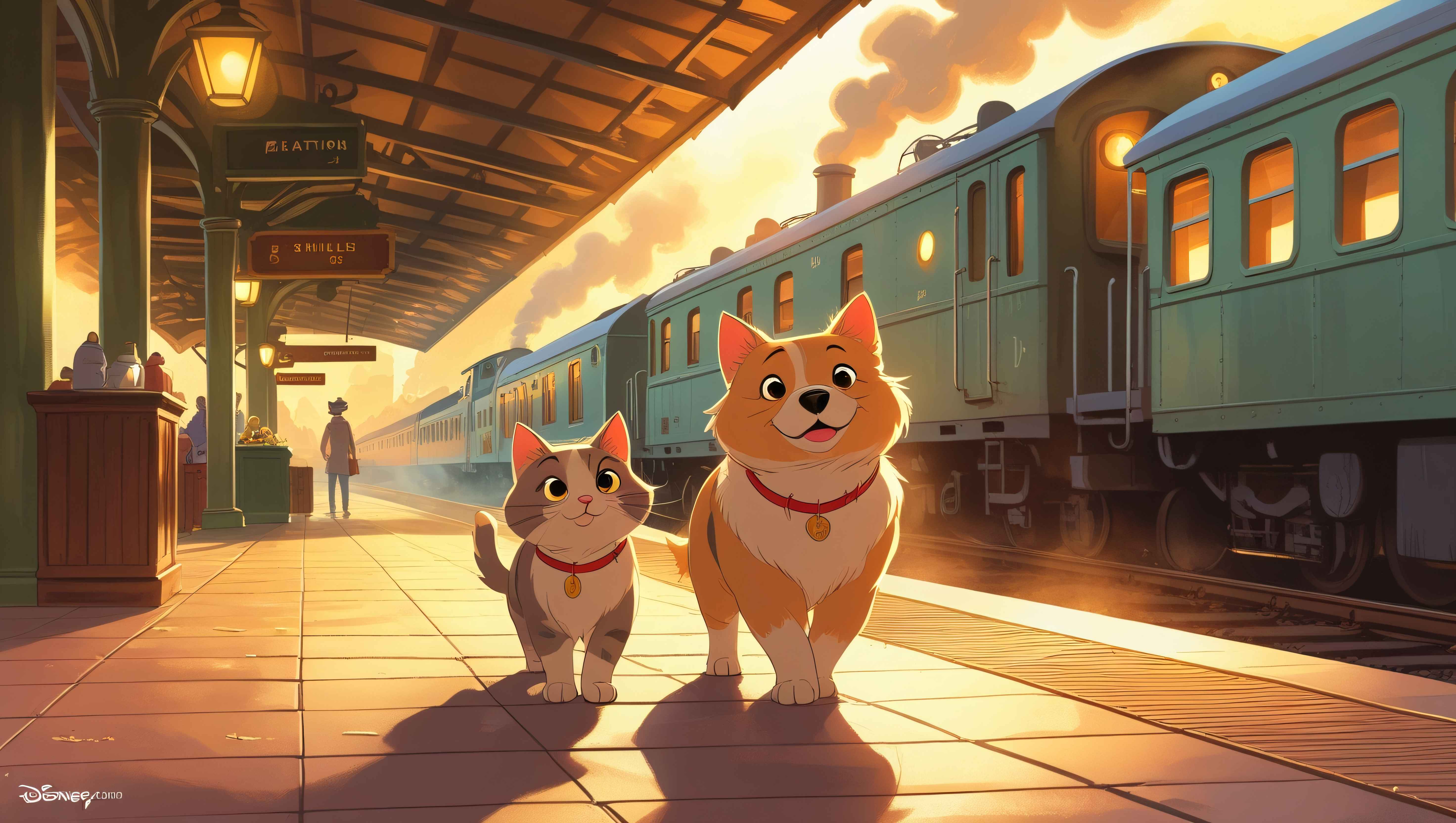 AI-generated sci-fi cityscape